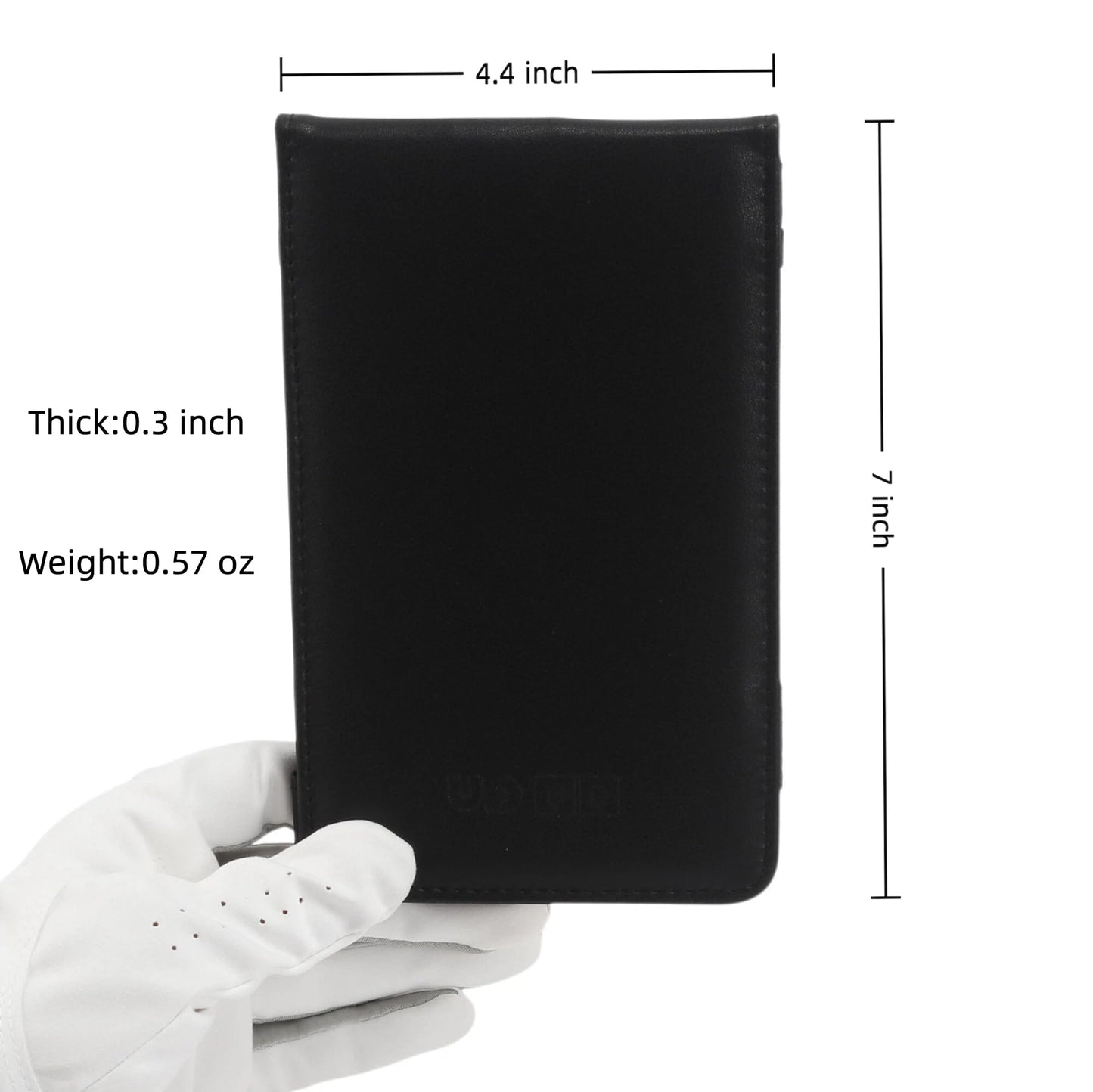 UDPARSCO Golf Scorecard Holder & Yardage Book Cover – Premium Vegan Leather Golf Accessories Case | Ultra-Slim Waterproof Keeper with Pencil Holder | Fits Standard USGA Cards & Yardage Books