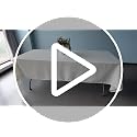 BIGTONE 12 Pack Ivory Rectangle Tablecloth 60 x 102 Inches for Weddings & Events