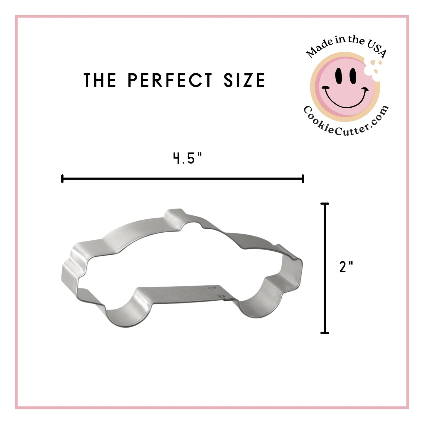 Foose Cookie Cutters Police 4 Piece Set - 4.25 in Police Badge, 4 in Police Car, 4 in Hand Gun, 3.5 in Bullet Proof Vest, Hand Made in the USA