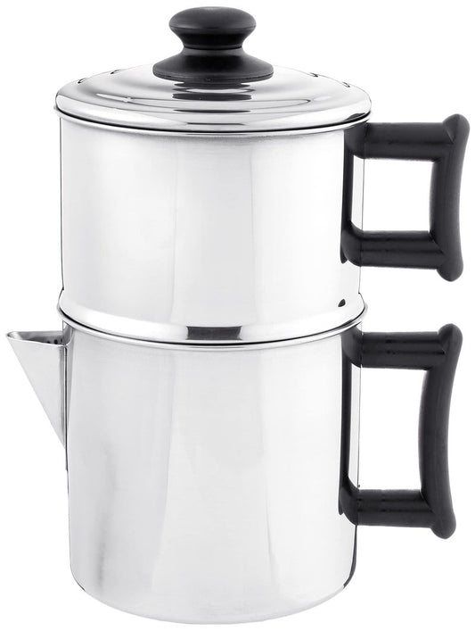 Lindy's Stainless Steel 10 Cup Drip Coffee Maker, Stovetop Coffee maker, Coffee Pot