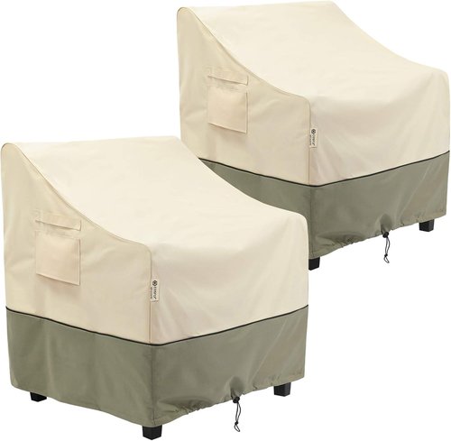COSFLY Waterproof Outdoor Furniture Patio Chair Covers - Deep Seat Protection | Fits Up to 35W x 38D x 31H Inches (2 Pack)