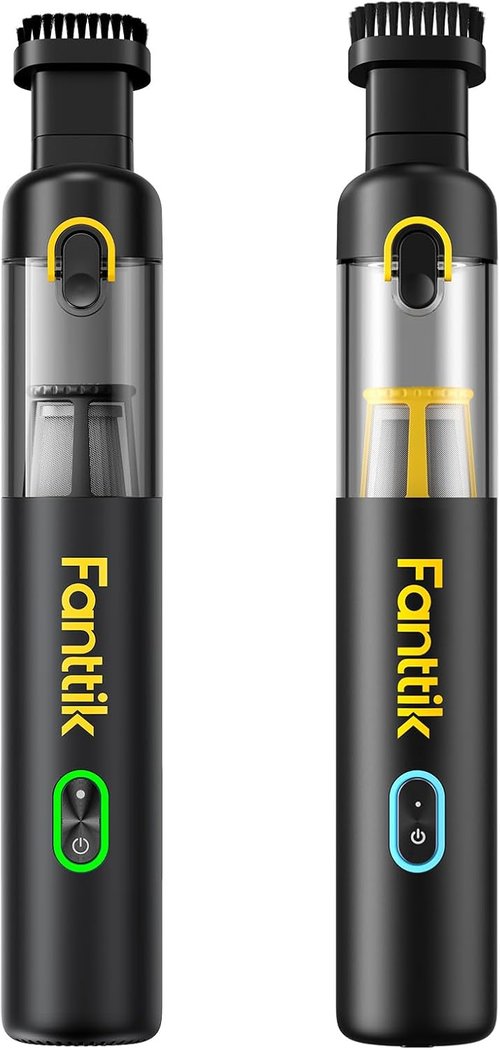 Fanttik Slim V8 APEX Cordless Car Vacuum - Upgraded Black Design for Powerful Cleaning