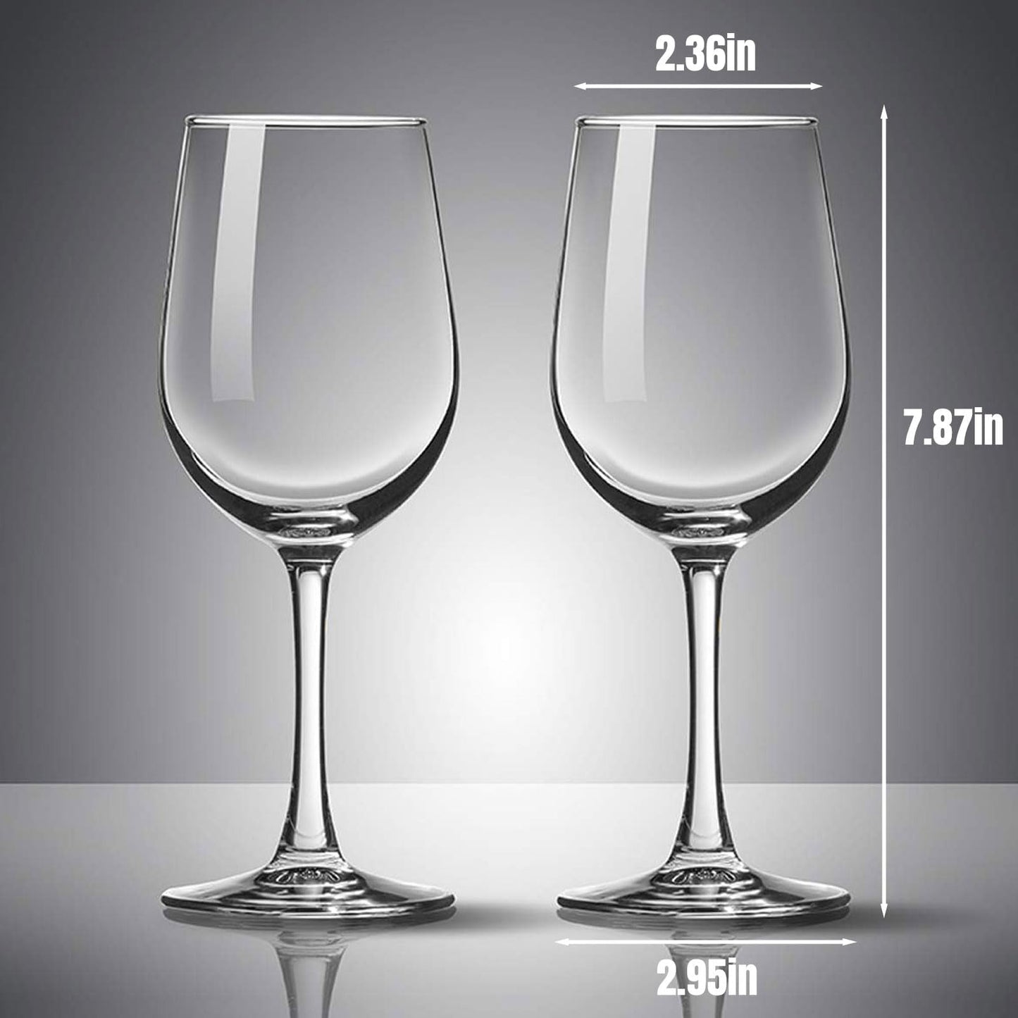 PARACITY Wine Glasses, christmas gift, Clear Glass, Long Stem Wine Glass for Red and White Wine - 10 OZ (Set of 2), Mother's Day Gift