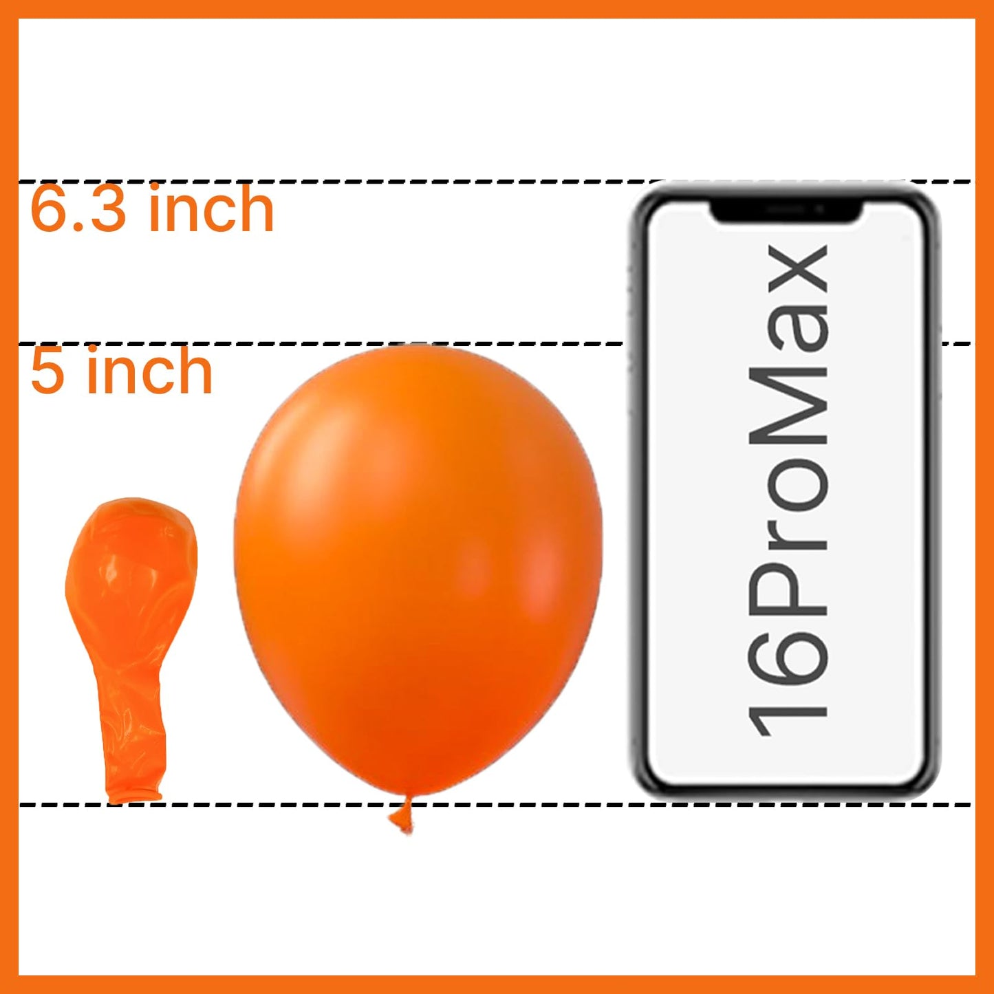 PartyWoo Orange Balloons 100pcs 5 Inch Latex Helium Balloons for Birthday Baby Shower Graduation Fall Tangerine Little Cutie Pumpkin Tropical Sunshine Boho Theme Party Decorations Orange-Y9