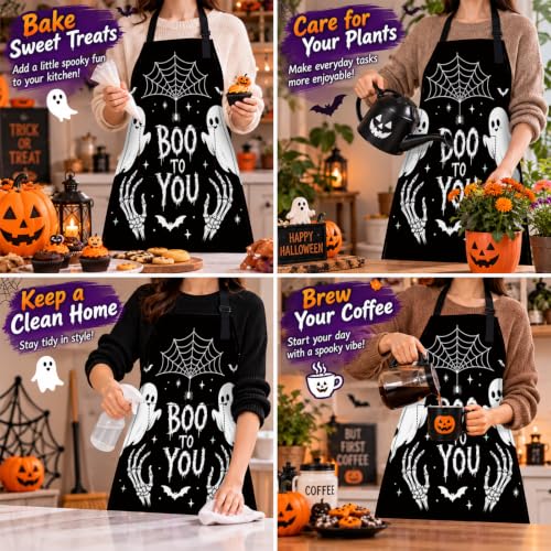Nuxovilar Women’s Aprons with Pockets 26.77 x 30.7 in – Cooking & Baking