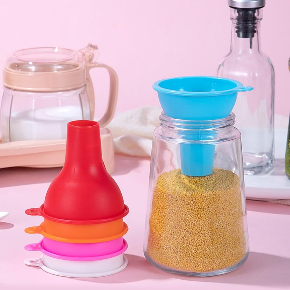 Skiennix Silicone Wide-Mouth Funnel - Multi-Function Kitchen Accessory for Easy Pouring | 8CM Size