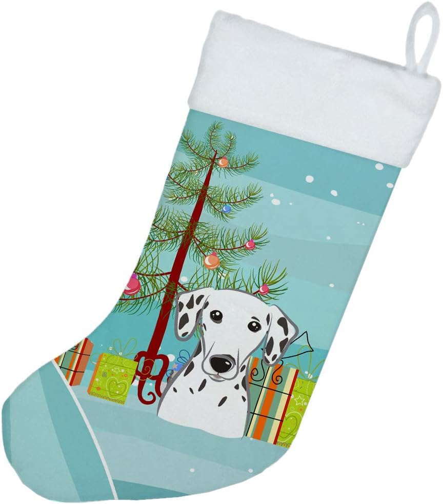 Shih Tzu Christmas Stocking - Chocolate Brown Dog Holiday Decor for Fireplace