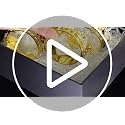 8pcs Gold Crown Christmas Ornaments Set - Metal Crystal Holiday Decorations