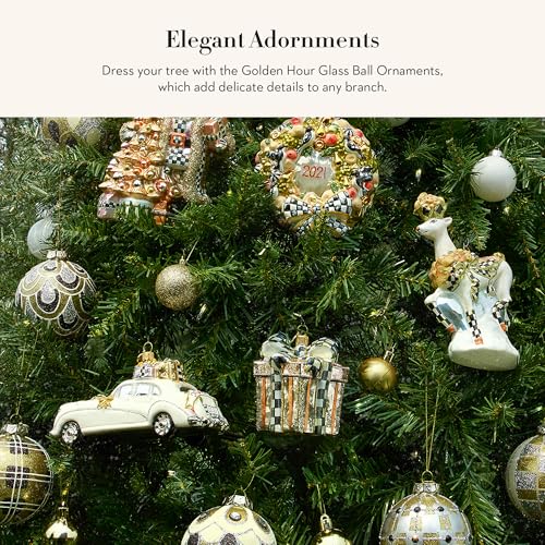 MACKENZIE-CHILDS Glass Ball Ornament Set, Golden Hour