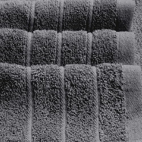Tens Towels 2-Piece Extra Large Bath Sheets 35x70 Inches Dark Grey