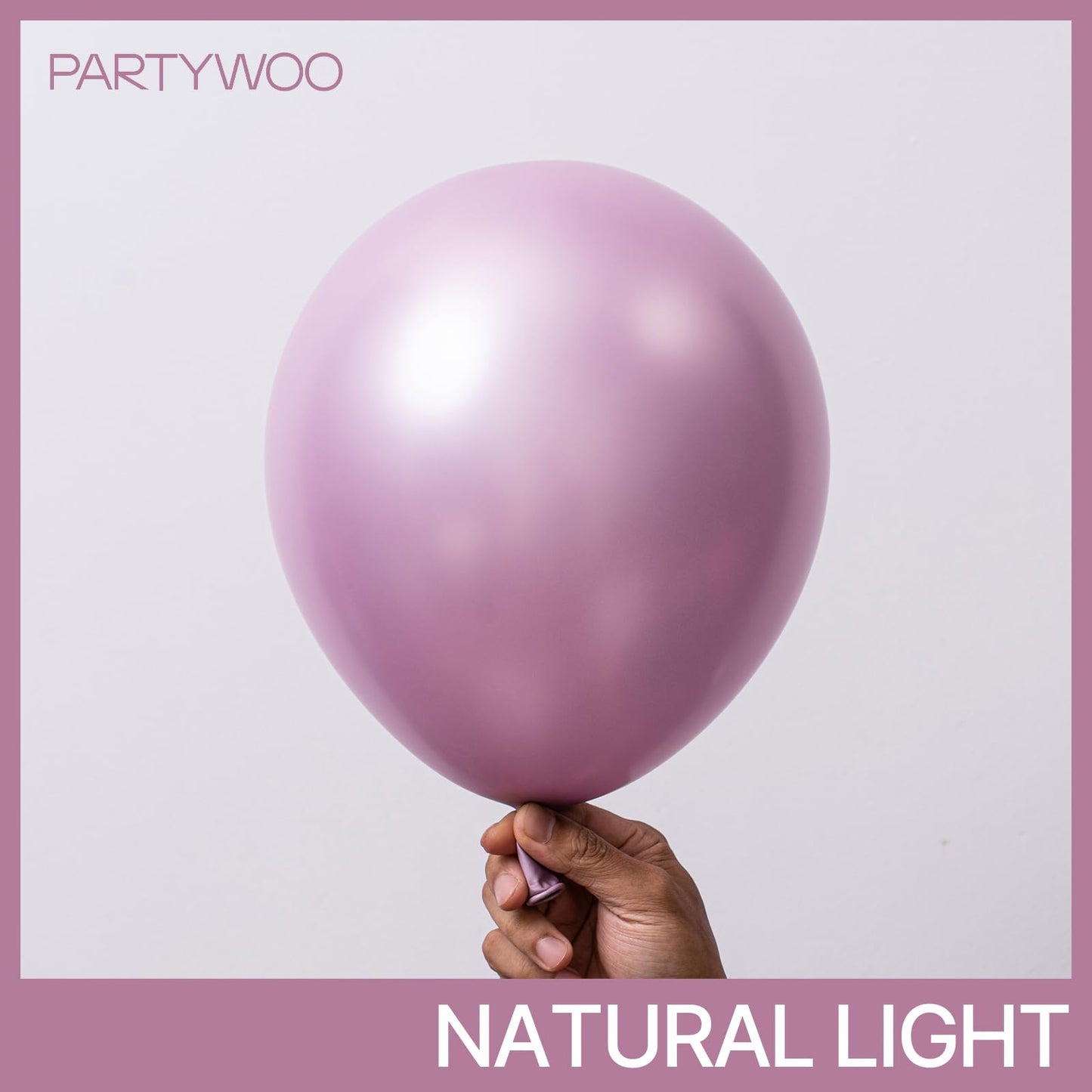 PartyWoo Metallic Pink Balloons 100pcs Different Sizes Pack of 18 12 10 5 Inch Chrome Pink Balloons for Graduation Wedding Girl Baby Shower Gender Reveal Birthday Princess Party Decorations Pink-G108