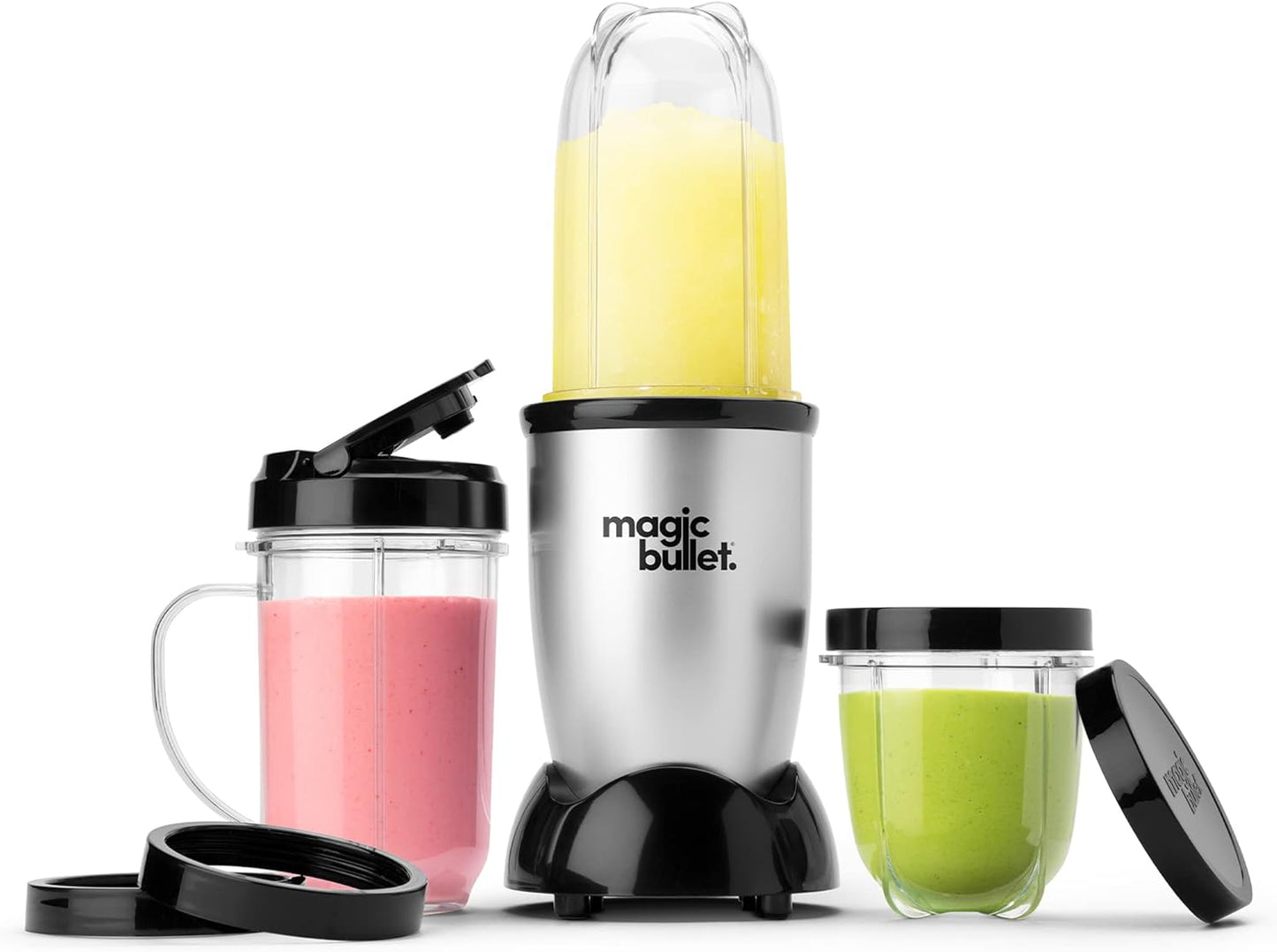Magic Bullet Blender - 11-Piece Set in Silver | Compact and Versatile Kitchen Essential