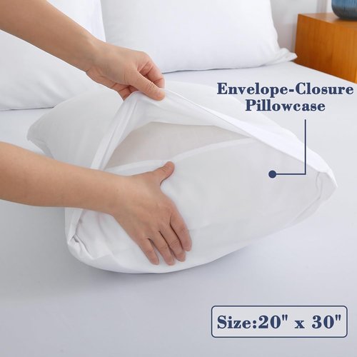 Air Mattress Sheet Set - Soft & Breathable Deep Pocket Fitted Sheets for 16-24 Inch Air Beds | Twin Size, White