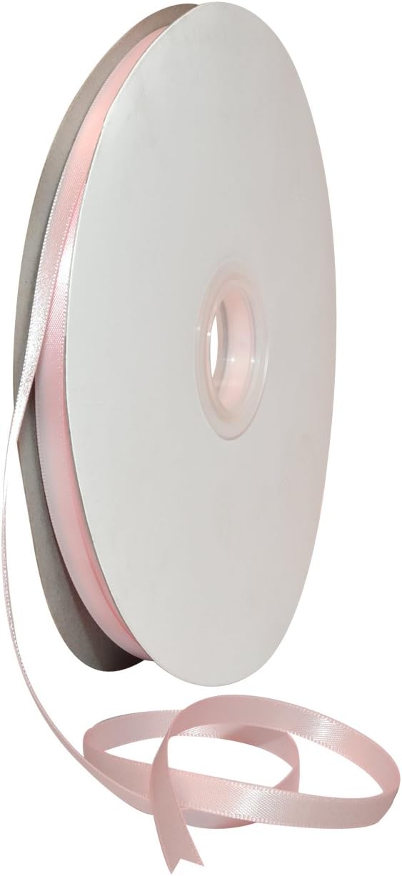 Rosy Mauve Double Face Satin Ribbon 3/8" x 100 YD - Perfect for Gift Wrapping, Crafts & Weddings