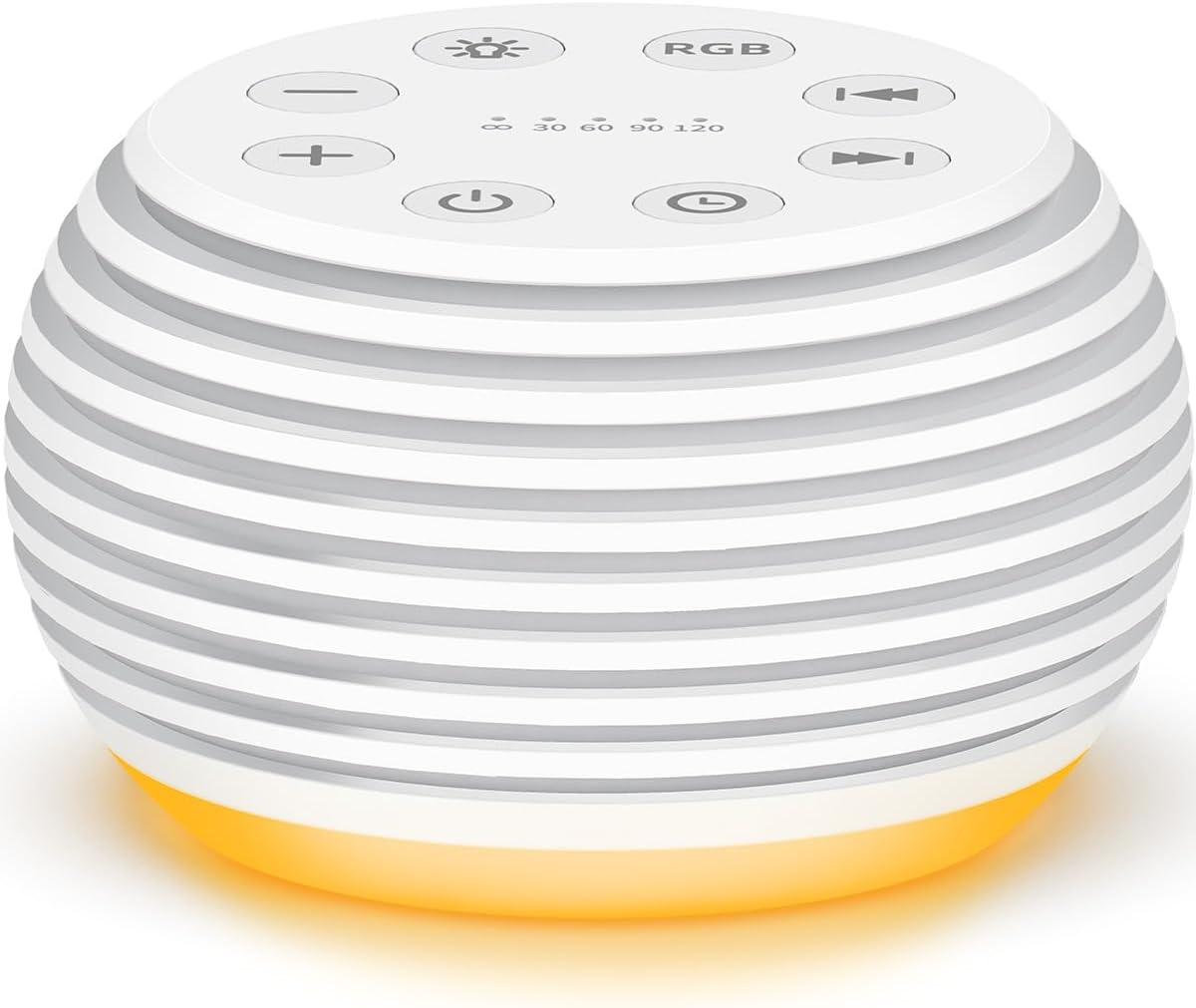 SleeZOO Portable Sound Machine - 30 Soothing Sounds, 32 Volume Levels, Rechargeable | Ideal for Sleep & Travel
