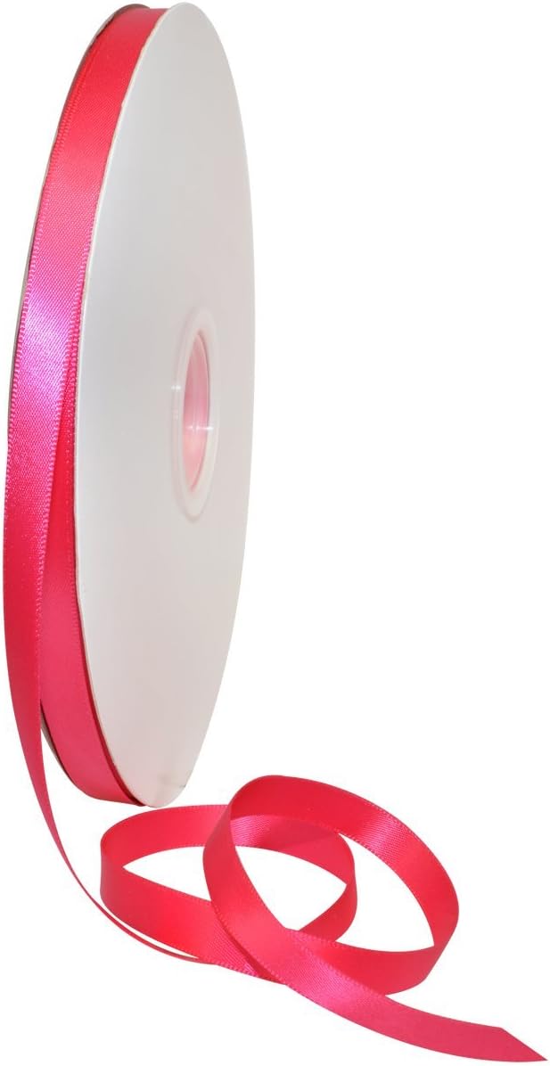 Rosy Mauve Double Face Satin Ribbon 3/8" x 100 YD - Perfect for Gift Wrapping, Crafts & Weddings