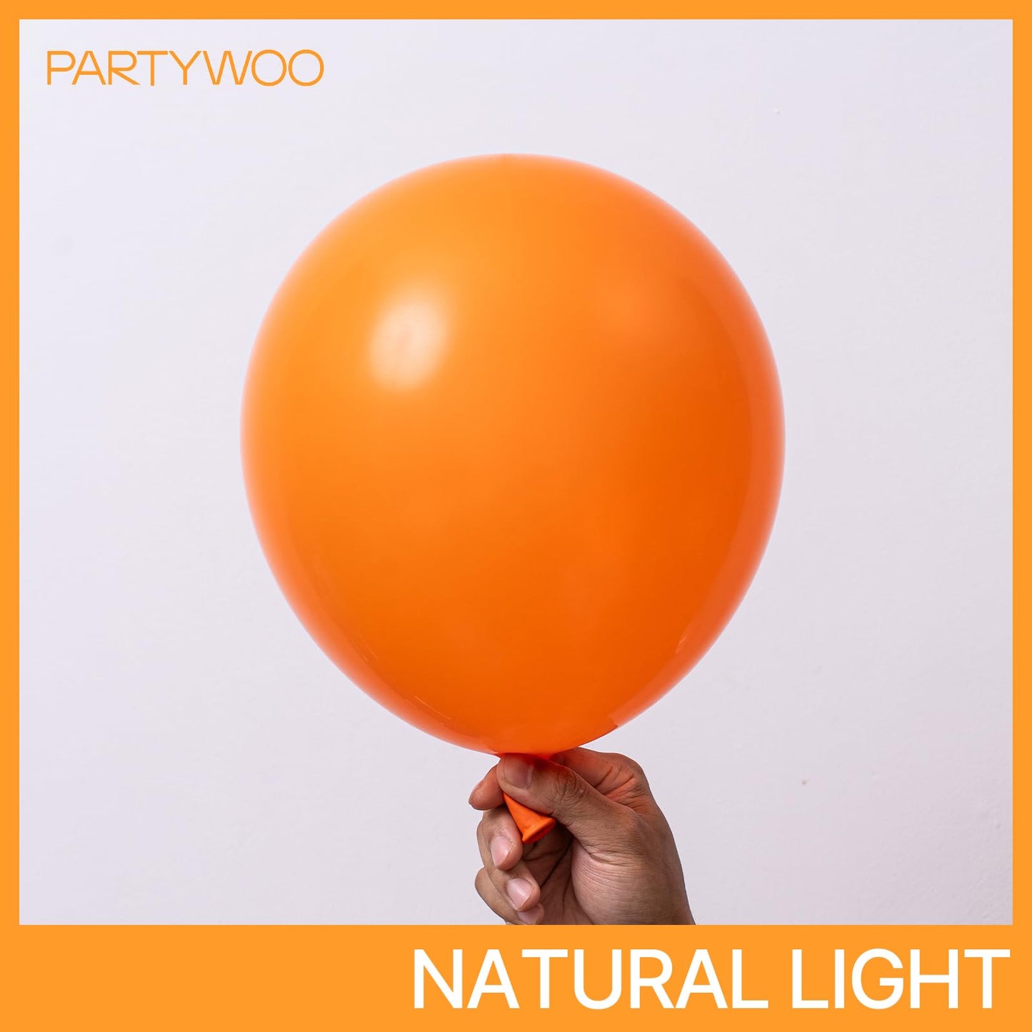 PartyWoo Orange Balloons 101pcs 12 Inch Fall Latex Helium Balloons for Birthday Baby Shower Graduation Tangerine Little Cutie Pumpkin Tropical Sunshine Boho Theme Party Decorations Orange-Y9