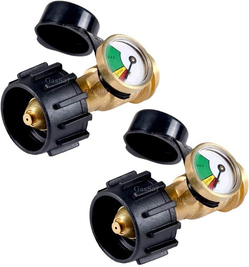 GasSaf Propane Tank Gauge - Accurate Level Indicator for 5lb-40lb Tanks | Ideal for RVs, BBQs & Fire Pits