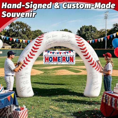 Inflatable Baseball Arch Decoration with 3LED Lights - 8FT Giant Sports Entrance