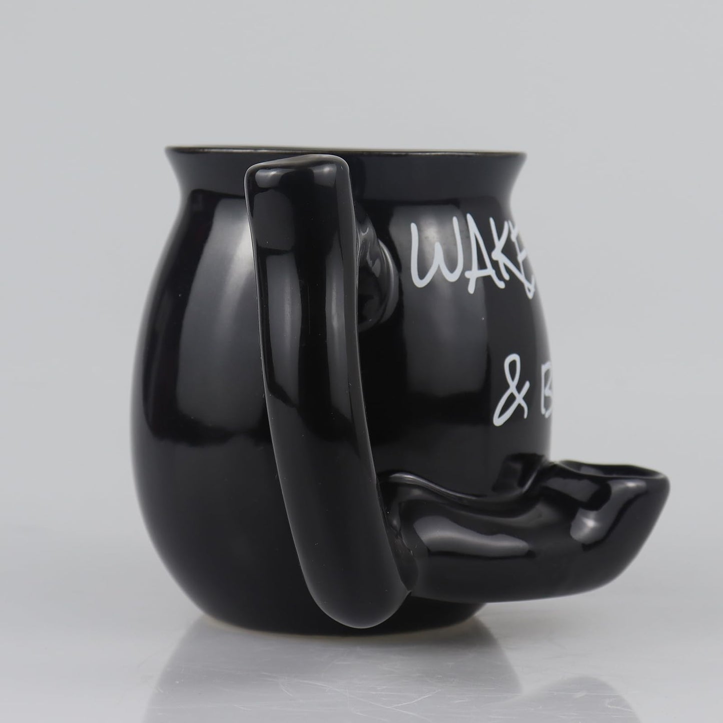 ISTOOLL Coffee Mug, Novelties Ceramic Cup Father's Day Gift, Black