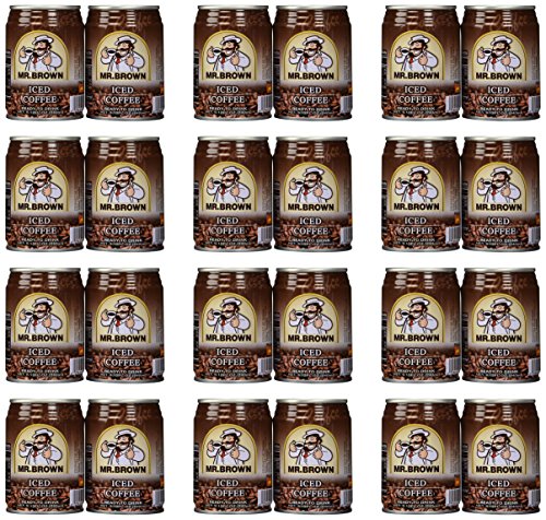 Mr. Brown Iced Coffee 8.12oz Pack of 24 - Ready-to-Drink Cold Brew Coffee