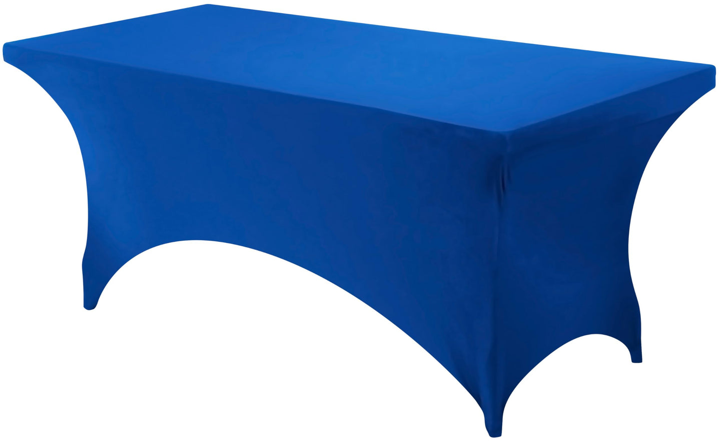 Utopia Kitchen Spandex Tablecloth 1 Pack [6FT, Blue] Tight, Fitted, Washable and Wrinkle Resistant Stretch Rectangular Patio Table Cover for Event, Wedding, Banquet & Parties [72Lx30Wx30H Inch]