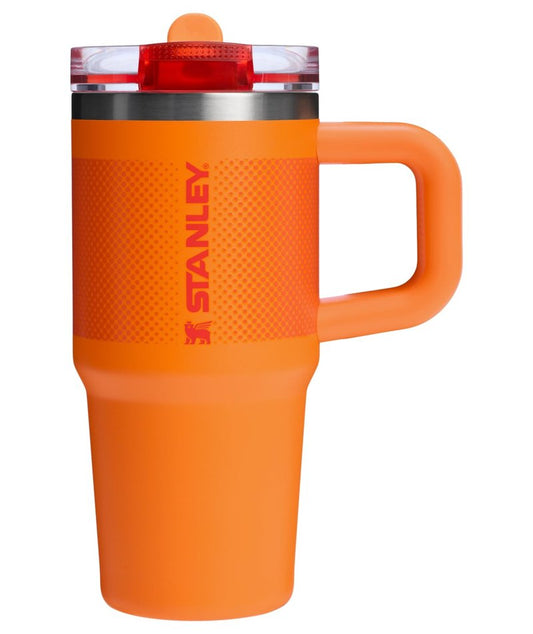 STANLEY Quencher ProTour Flip Straw Tumbler with Leakproof Lid 14 oz | Built-In Straw and Handle | Cup Holder Compatible for Travel | Insulated Stainless Steel Cup | BPA-Free | Goldenrod Fade