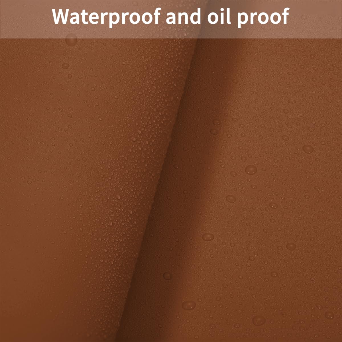 Zinkooat Faux Leather Table Cover,1.8mm Thick,40x60 Inch Table Protector,Table Protector for Dining Room Table,Dining Table Cover,Table Cover Protector,Dining Table Pads(Brown+Gray,40x60)
