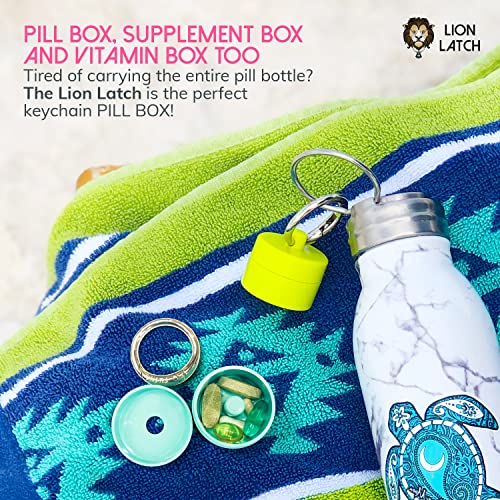Travel Jewelry Box Case with Keychain - 3-Pack in Grey Mint Turquoise - Small Organizer for Women & Girls