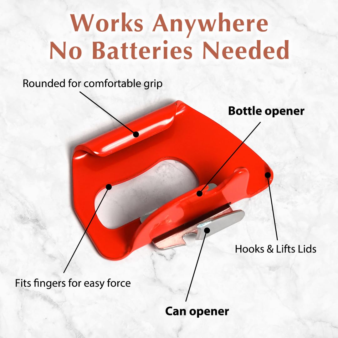GANGY 2 in 1 Can Opener and Bottle Opener Made in Japan Steel Body with Stainless Steel Blade Compact Easy to Use Kitchen Tool (#100 Small)