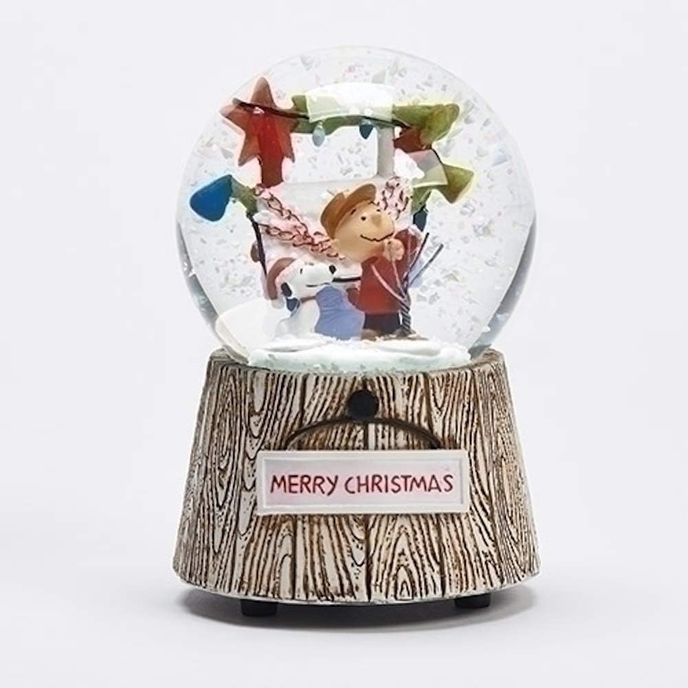 Roman 5" H Musical Charlie Brown Dome | Charming Decor with Classic Tunes