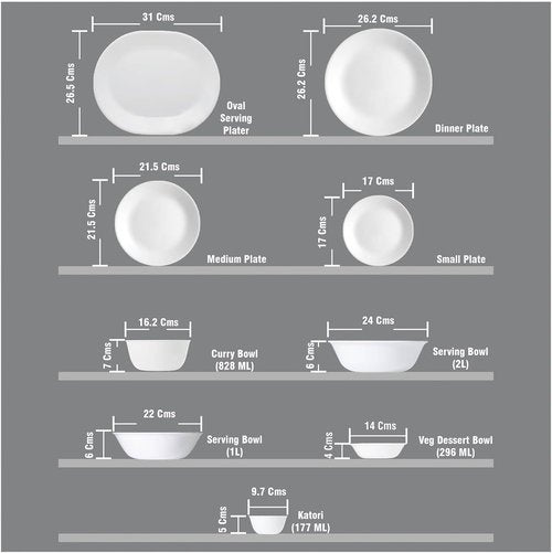 Corelle Livingware 2Qt Serving Bowl - Winter Frost White - Chip Resistant Glass Design