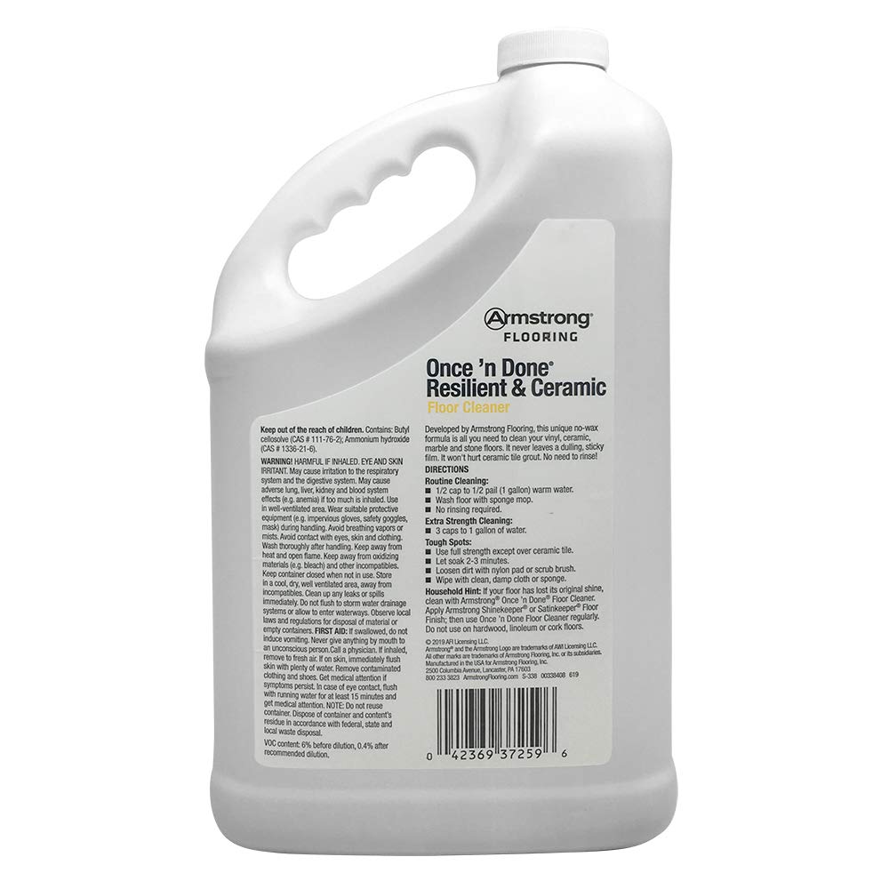 Armstrong Once and Done Resilient & Ceramic Floor Cleaner Concentrate 1 Gallon