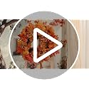 22 Inch Fall Wreath with Lights - Autumn Front Door Decor, 1 Pack