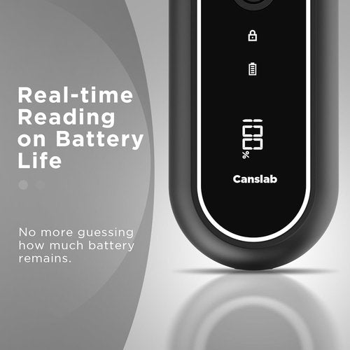Canslab Turbo Rechargeable Can Opener - Professional Grade, Auto-Stop, LED Display | Wall-Mountable, Hands-Free Operation
