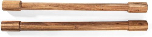 Ironwood Gourmet Acacia Wood Rolling Pins - Set of 2 Durable Long Pins for Baking