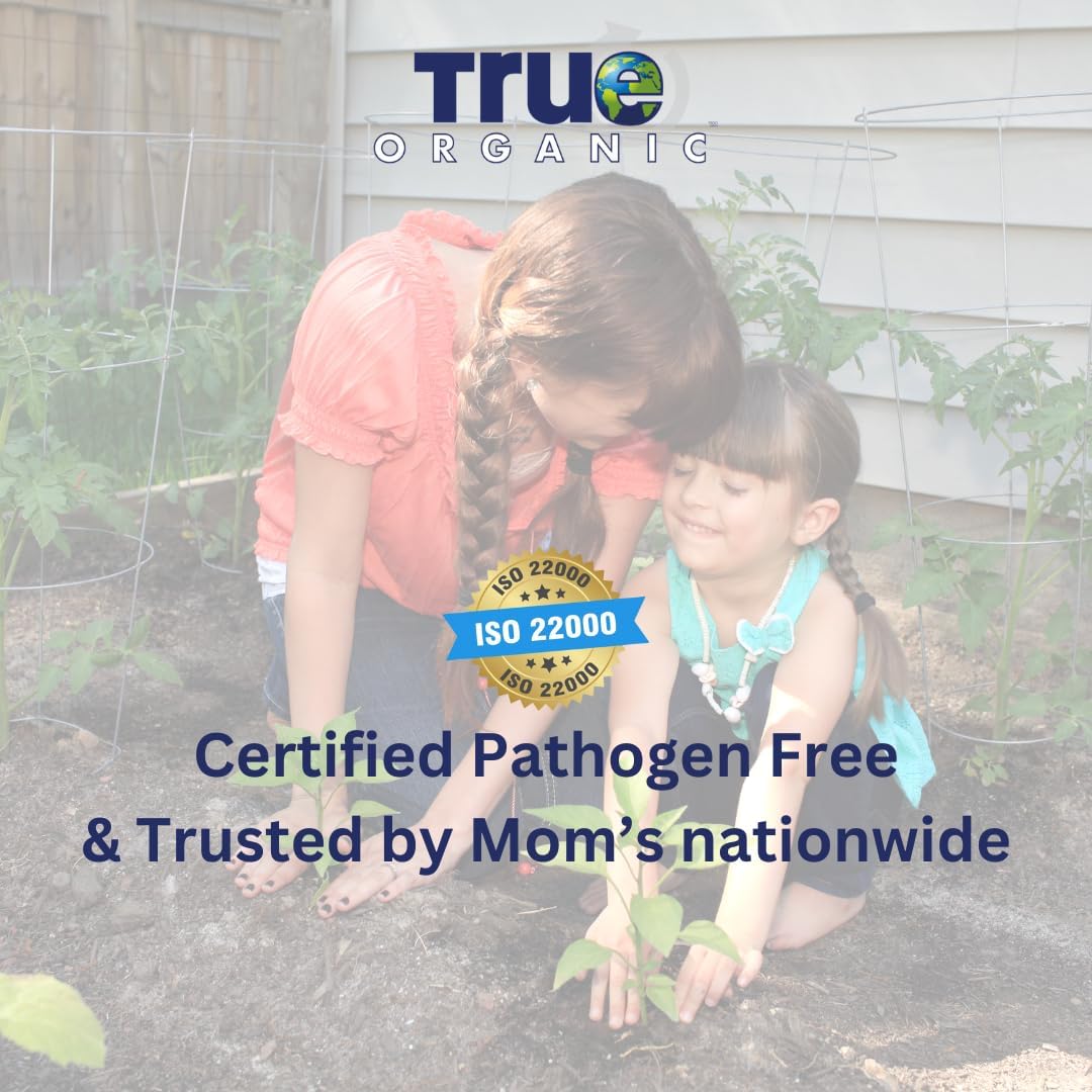 True Organic Blood Meal - High-Nitrogen Fertilizer for Rapid Growth - 3lb Bag Covers 104 Sq. Ft.