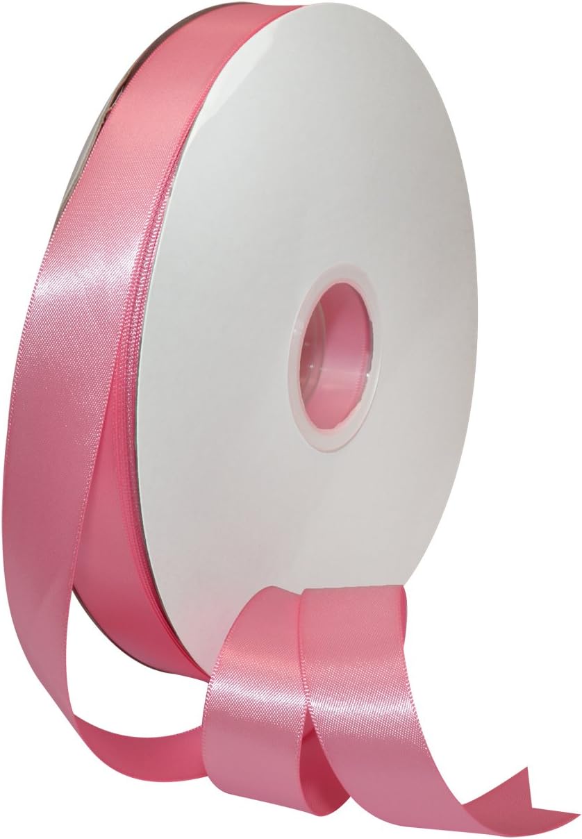 Rosy Mauve Double Face Satin Ribbon 3/8" x 100 YD - Perfect for Gift Wrapping, Crafts & Weddings