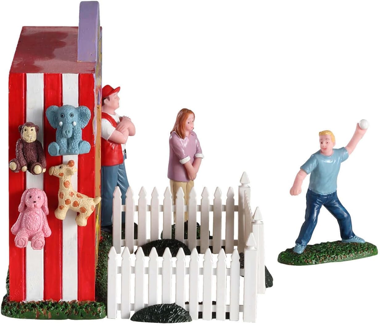 Lemax Tin Can Alley - Charming Set of 7 Collectible Figurines for Holiday Decor