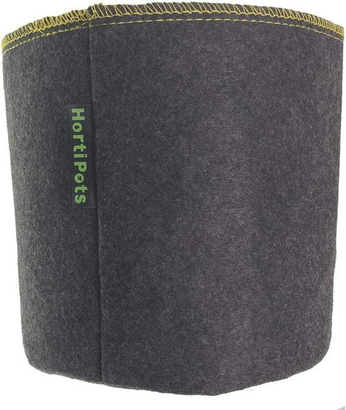 HORTIPOTS Fabric Pots - 1 Gallon Air Pruning Grow Bags - Durable Black & Gray (Pack of 6)