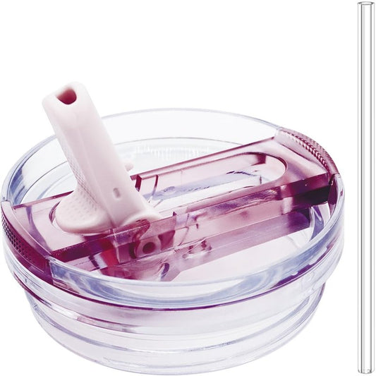 Dreamfocus 40 oz Leak Proof Flip Straw Lid Replacement for Stanley 40 oz Quencher H2.0 and ProTour Tumbler