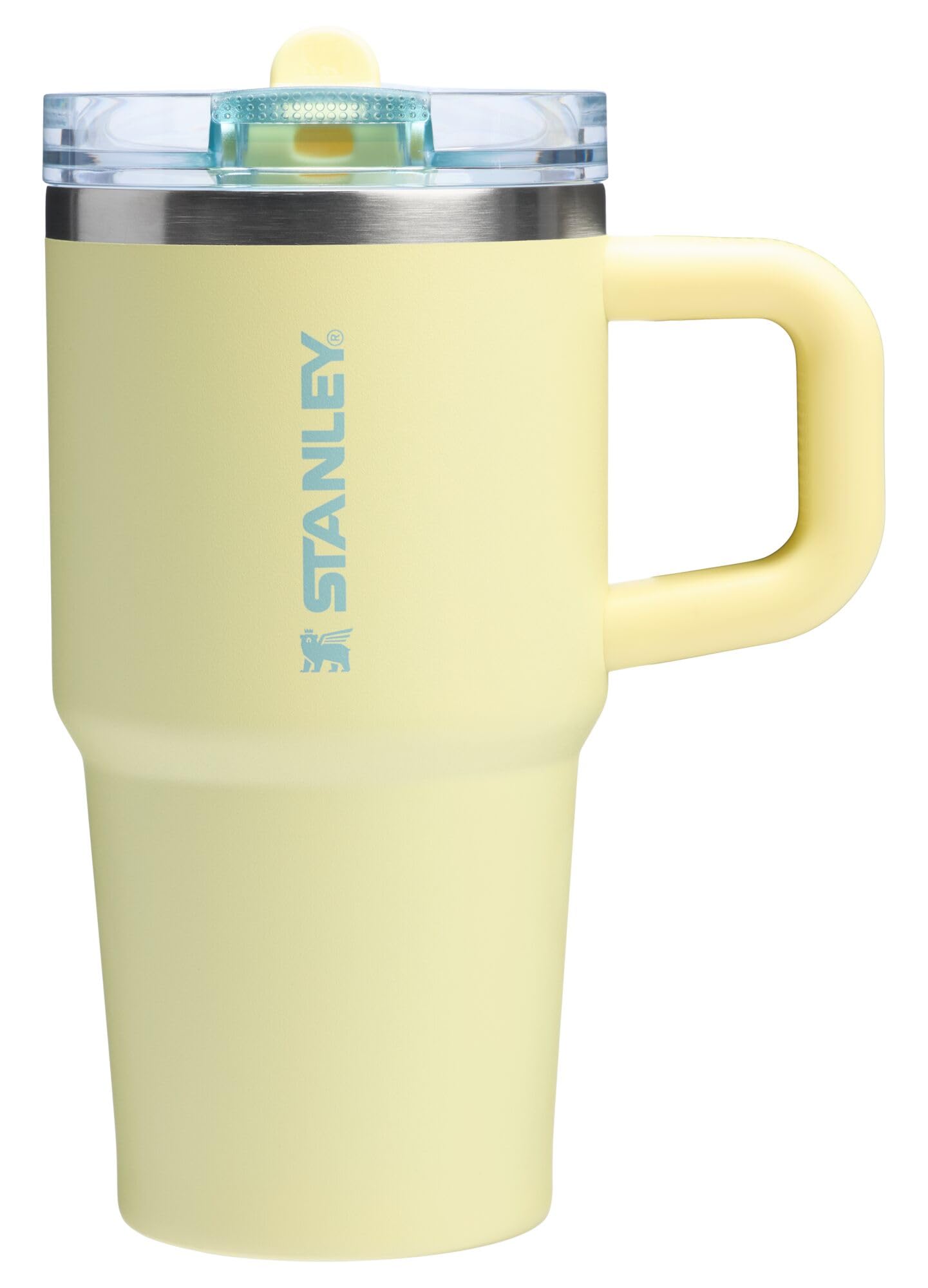 STANLEY Quencher ProTour Flip Straw Tumbler with Leakproof Lid 20 oz | Built-In Straw and Handle | Cup Holder Compatible for Travel | Insulated Stainless Steel Cup | BPA-Free | Pomelo