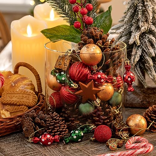 Gingerbread Christmas Ornaments Set 45pcs Mini Tree Decorations by DecorbyHannah