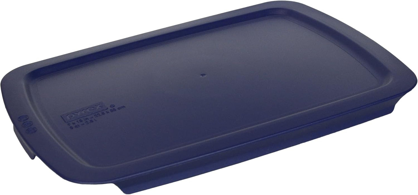 Pyrex 3qt Easy Grab Glass Baking Dish with Blue Lid | Durable & Made in USA