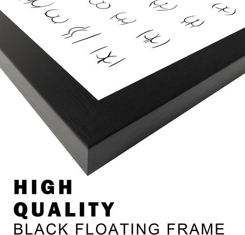 Framed Funny Bathroom Wall Art | Cute Black and White Canvas Print for Stylish Decor