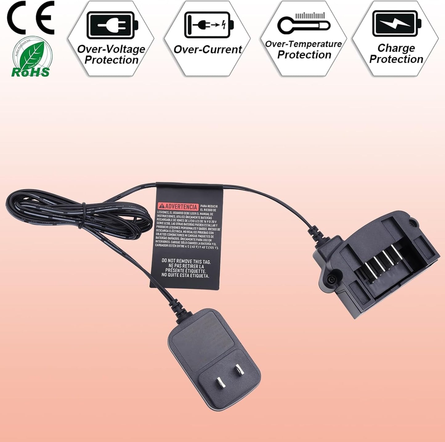 Lasica 20V Lithium Battery Charger - Compatible with Black & Decker LBXR20 Series | Efficient Charging Solution
