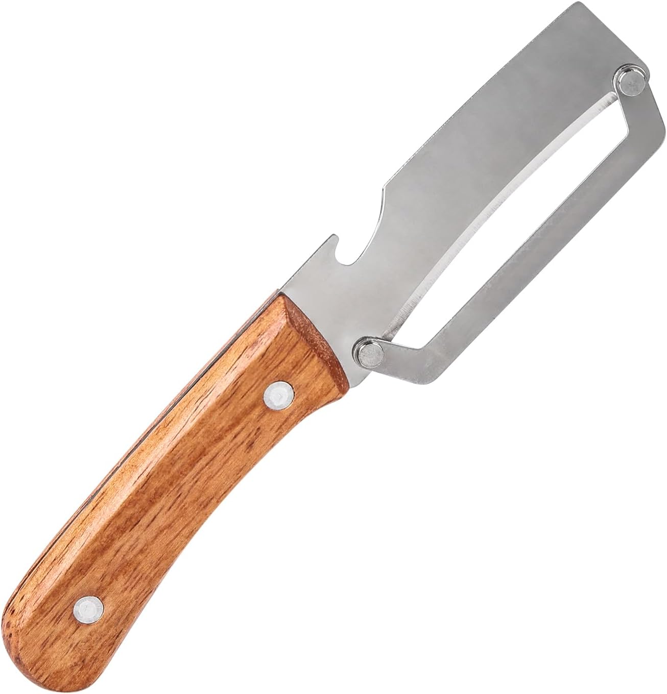 Skiennix Multi-Functional Kitchen Vegetable Peeler - Ergonomic Handle & Bottle Opener | Stainless Steel, Ideal for Fruits & Vegetables