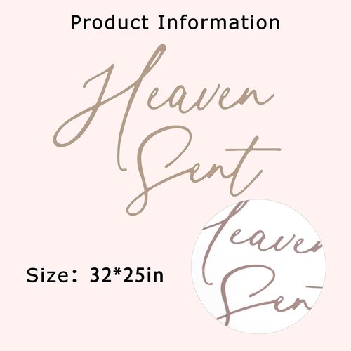 Heaven Sent | Baby Shower Decorations - Gender Reveal Balloon Arch Sign, Brown Theme Party Supplies