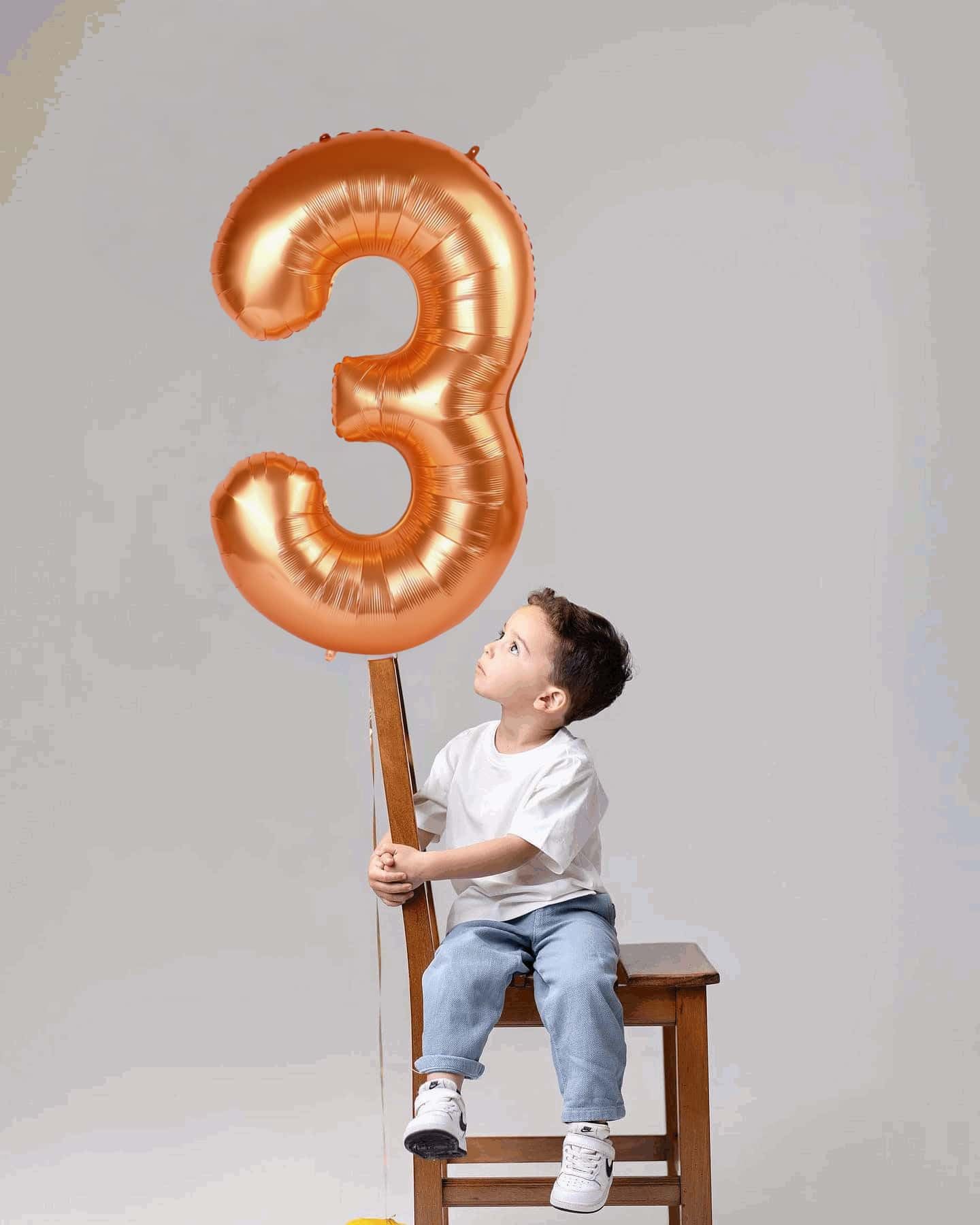 Orange 7 Balloon, Number Balloon 40 Inch, Orange Party Decorations, 7th Number Seven Birthday Decorations, Number 7