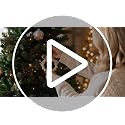 Hollowfly 6-Pack Boho Wood Bead Christmas Wreath Ornaments with Bell